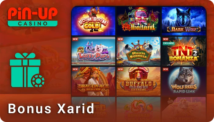 PIN Up veb-saytida bonusli uyalar